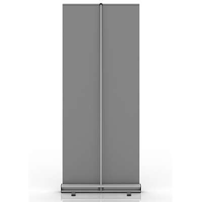 Standard-Roll-up Kassette, silber, einseitig, 85 x 200 cm